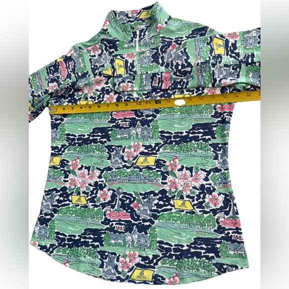Smith & Quinn Women’s Medium Quarter Zip Pullover Golf Top Floral Print - Picture 6 of 9
